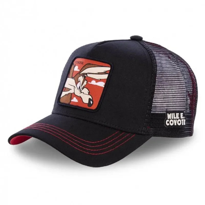Anime Cartoon Snapback Cotton Baseball Cap Men Women Hip Hop Dad Mesh Hat Trucker