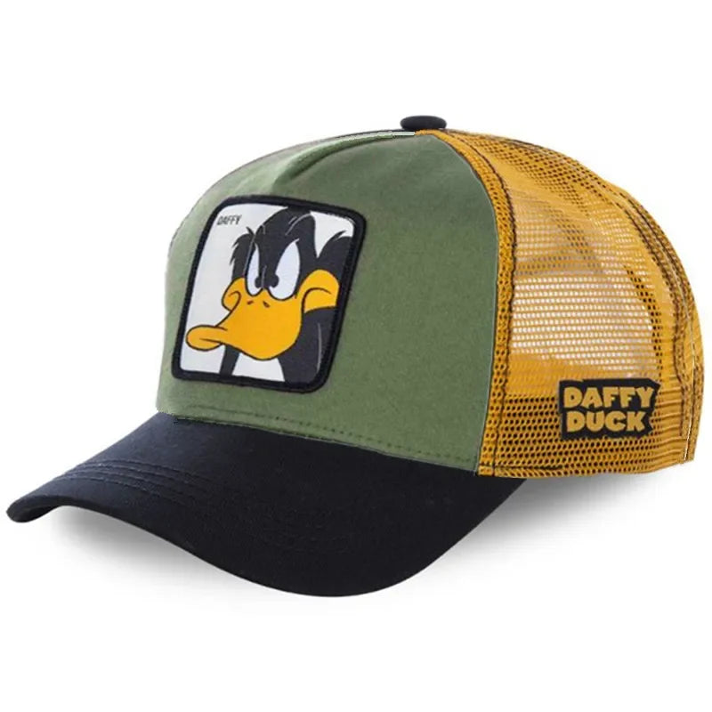 Anime Cartoon Snapback Cotton Baseball Cap Men Women Hip Hop Dad Mesh Hat Trucker
