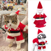 Christmas Clothes Winter Warm Costumes Funny Santa Claus Dressing Up Jackets Kitten Dog Cat Xmas New Year Party Outfits Gift