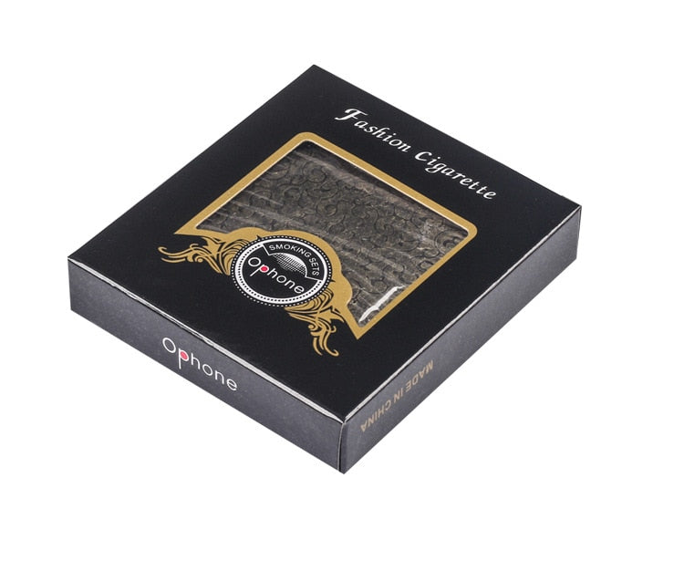 Cigarette Case Folio Metal Brass Retro Cigarette Tobacco Box Travel For Men Gift Smoking Accessories Tool