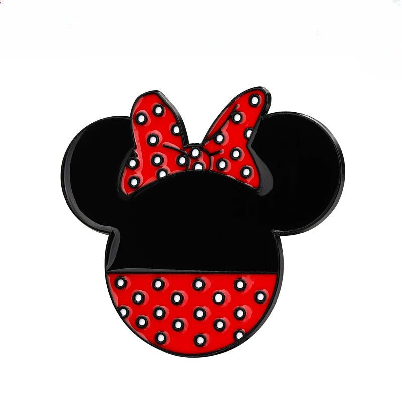 Car window decoration ears metal car stickers 3D stereo creative car logo Mickey Minnie decoration stickers