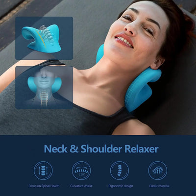 Cervical Spine Stretch Neck Shoulder Relaxer Cervical Muscle Relaxation Massage Pillow Spine Correction
