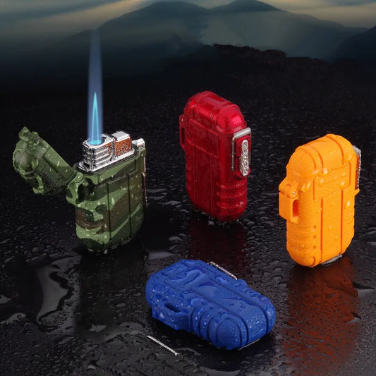 Jet Lighter Windproof Waterproof Inflatable Butane USB Plasma Rechargeable Lighter Smoking Accessories