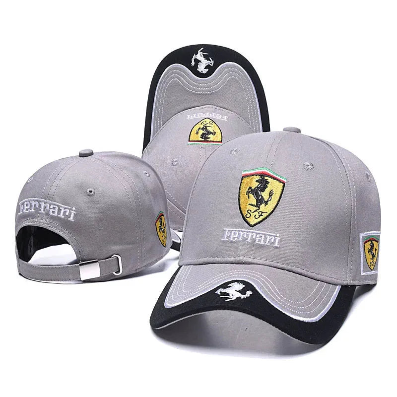 SF Team Cap Baseball Hat Formula One Racing Hat Sunshade Cap