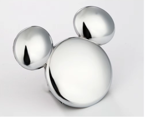 Car window decoration ears metal car stickers 3D stereo creative car logo Mickey Minnie decoration stickers