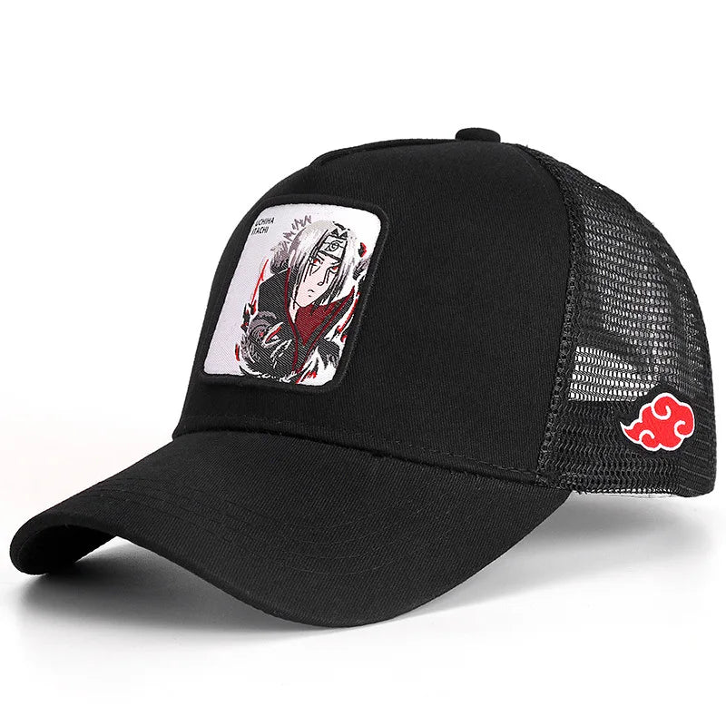 Naruto New Baseball Cap Uchiha Itachi Anime Styles Cap Men Women Hip Hop Dad Adjustable Mesh Hat Trucker Hat