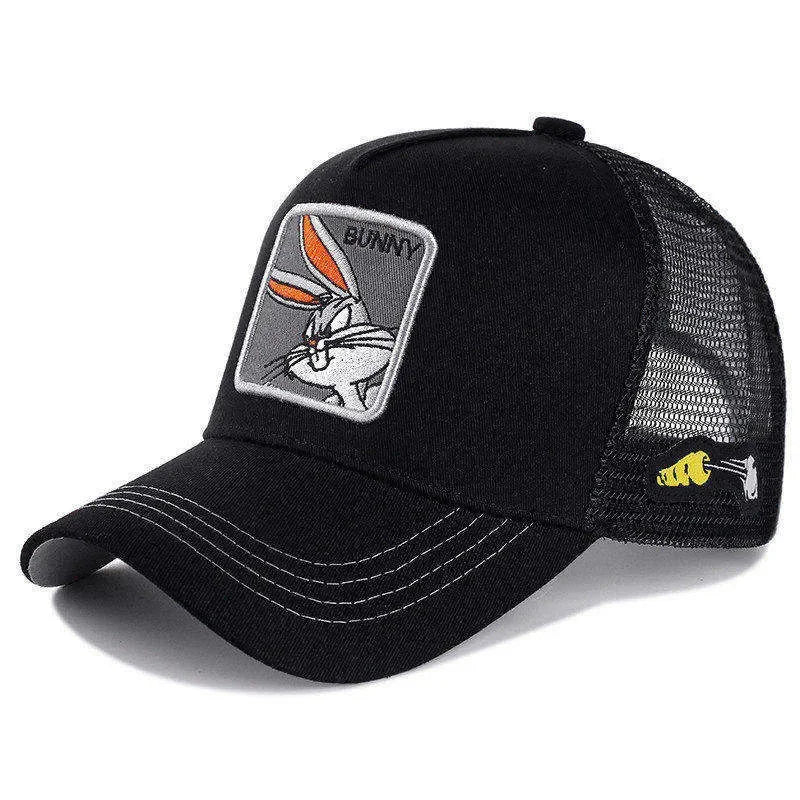 Anime Cartoon Snapback Cotton Baseball Cap Men Women Hip Hop Dad Mesh Hat Trucker