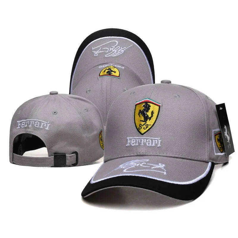 SF Team Cap Baseball Hat Formula One Racing Hat Sunshade Cap