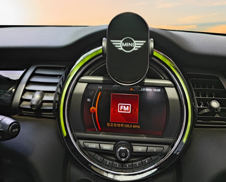 Infrared Sensor Automatic Qi Fast Wireless Car Phone Charger for Mini Cooper S JCW One F54 F55 F56 F60