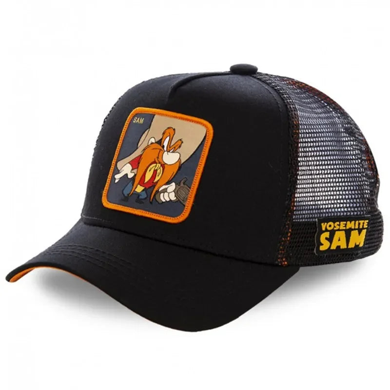 Anime Cartoon Cap High Quality Patch Draw Baseball Cap Men Trucker Hat
