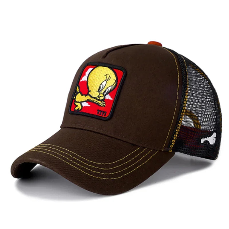 Anime Cartoon Snapback Cotton Baseball Cap Men Women Hip Hop Dad Mesh Hat Trucker