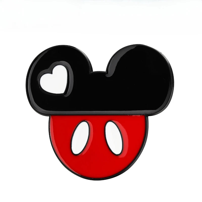 Car window decoration ears metal car stickers 3D stereo creative car logo Mickey Minnie decoration stickers