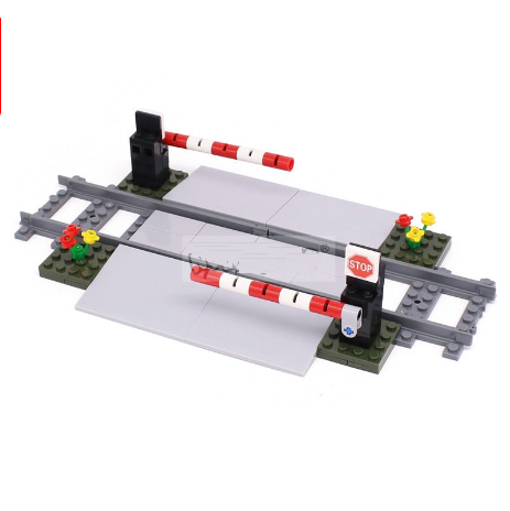 City Train Railway Build Model Kit Soft Cruved Straight Tracks Traffic Light Tunnel Compatible 53401 Blocks Bricks