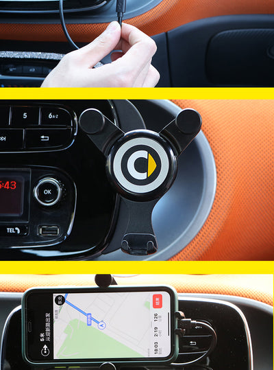 Mobile Phone Charging Navigation Bracket For Mercedes Smart 453 451 450 Fortwo Forfour Interior Accessories