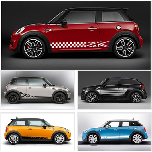 Car Door Side Waist Skirt Wall Stickers for Mini Cooper Clubman COUNRTYMAN F54 F55 F60 R55 R56 R60 Accessories