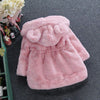 Winter Coats Thick Faux Fur Fashion Kids Hooded Jacket Coat for Girl Outerwear Children Clothing 2 3 4 6 7 Years