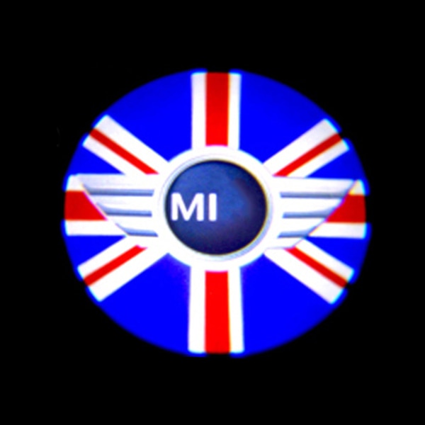 car door welcome light led mood projector auto logo for mini cooper cold white