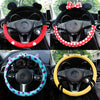 Car Steering Wheel Cover Universal Cartoon Mouse Plush Winter Summer Lovely Bowknot Cute Ears Car Interior Accessories