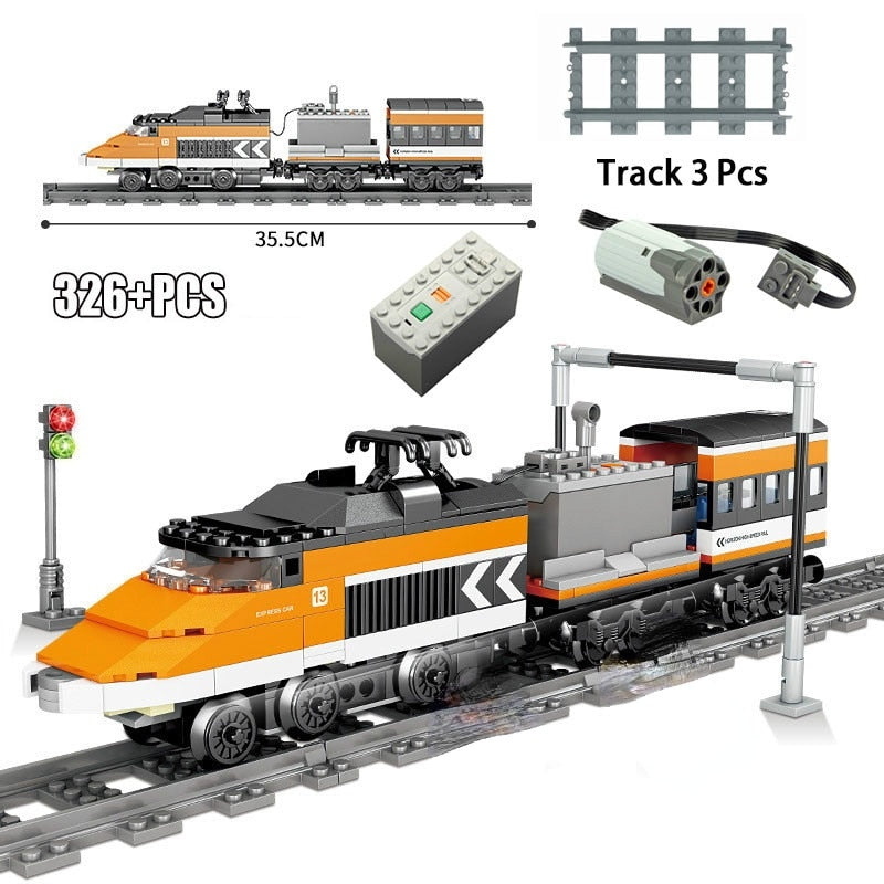 City Train Power Function Compatible All Brands high-tech Creative Building Blocks Bricks Tech Toys