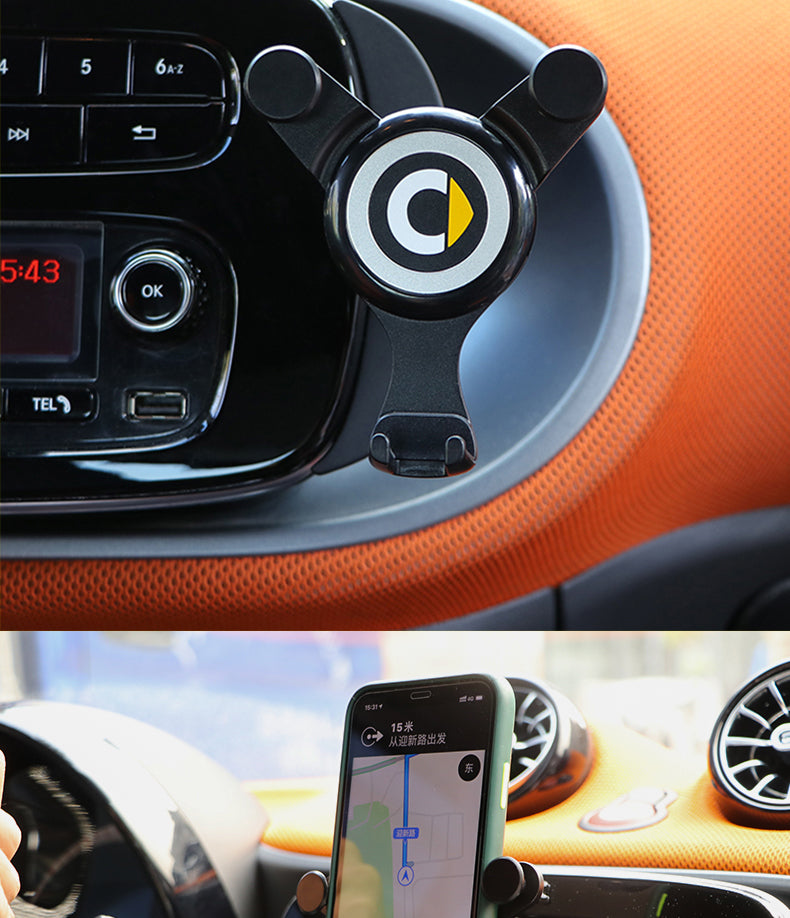 Mobile Phone Charging Navigation Bracket For Mercedes Smart 453 451 450 Fortwo Forfour Interior Accessories
