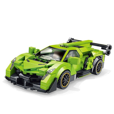 Sports racing car vehicle racer moc building blocks  educational toys New Gift