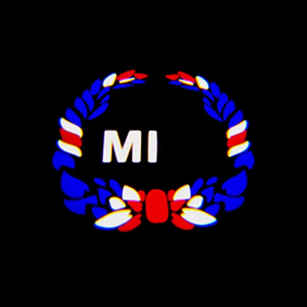 car door welcome light led mood projector auto logo for mini cooper 3000k golden