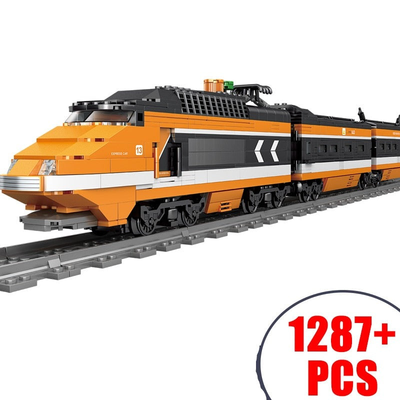 City Train Power Function Compatible All Brands high-tech Creative Building Blocks Bricks Tech Toys