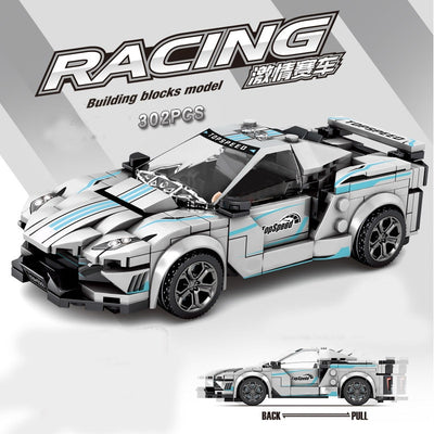 Sports racing car vehicle racer moc building blocks  educational toys New Gift