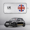 Car Sun Shade Cover Protect Windshield Sunshade UK Flag Logo For Mini Cooper