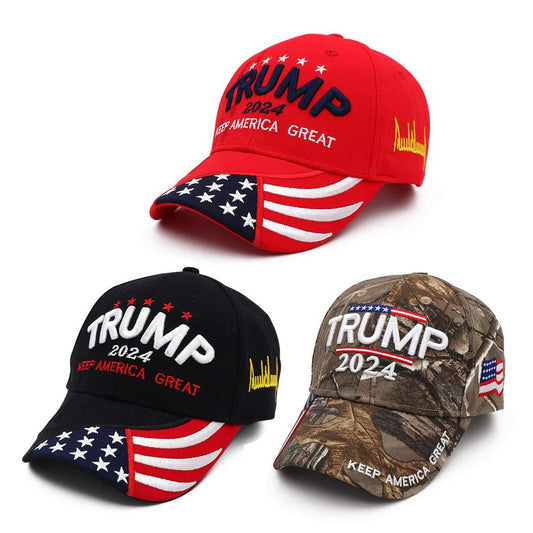 Donald Trump Hat 2024 Cap Keep America Great USA Embroidery Hat Adjustable Baseball Hat