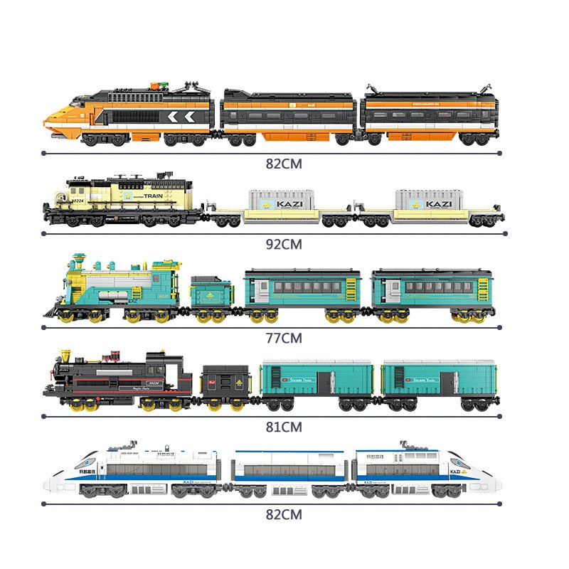 City Train Power Function Compatible All Brands high-tech Creative Building Blocks Bricks Tech Toys