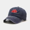Naruto Japanese Akatsuki Logo Anime Dad Hat Uchiha Logo Embroidery Baseball Caps Black Snapback Hats