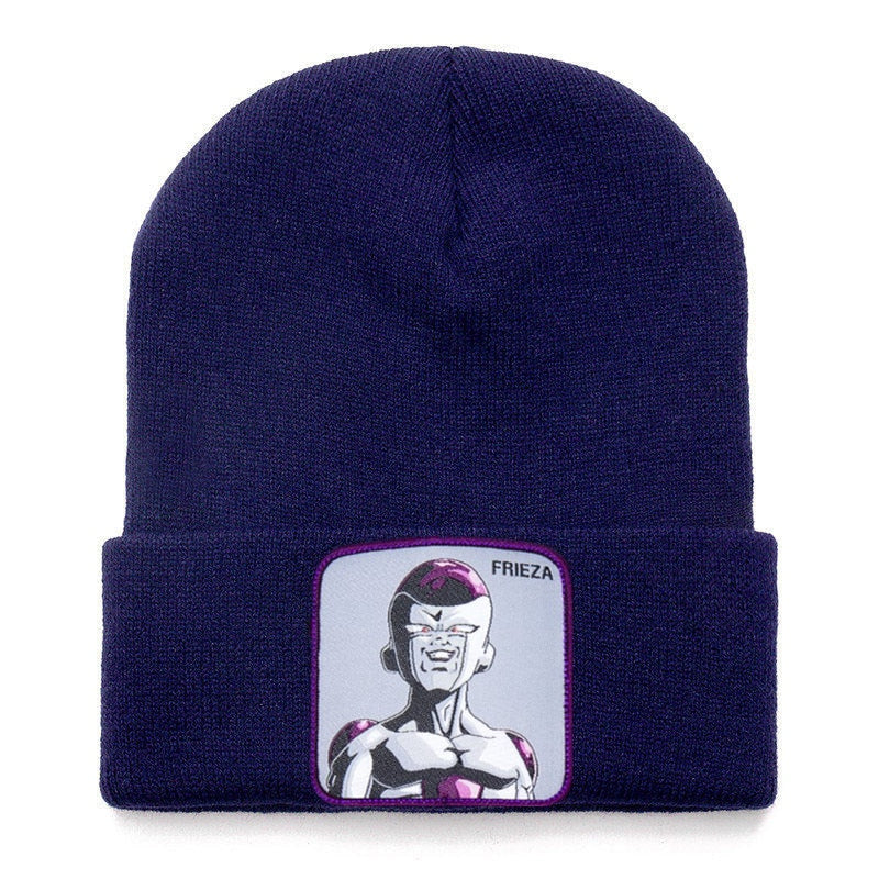 Anime Cartoon Beanie High Quality Cotton Beanies for Men Women Warm Knitted Winter Hat Fashion Solid Unisex Cap
