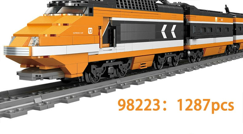 City Train Power Function Compatible All Brands high-tech Creative Building Blocks Bricks Tech Toys