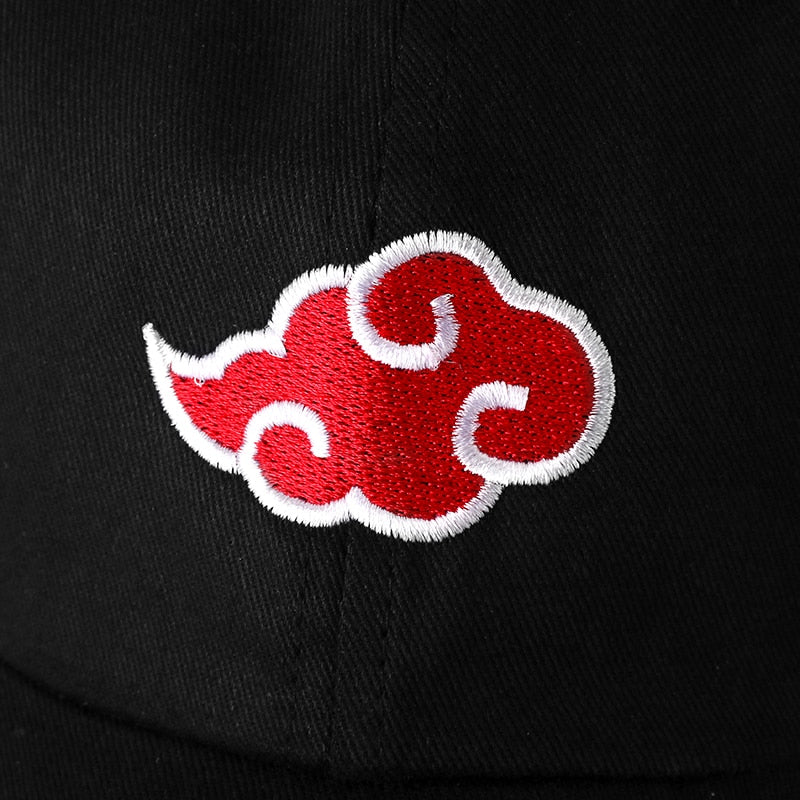 anime dad hat naruto cotton cap japanese akatsuki logo embroidery baseball caps black snapback hat