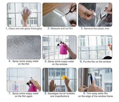 One Way Solar Reflective Mirror Insulation Window Film Tint Self Adhesive Privacy Glass Sticker Sunscreen Gold Silver