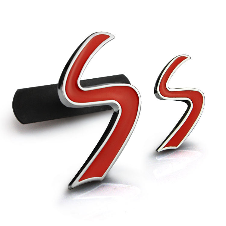 3d metal s front grille emblem for mini cooper r50 r52 r53 r56 r57 r58 r60 jcw grill badge car styling