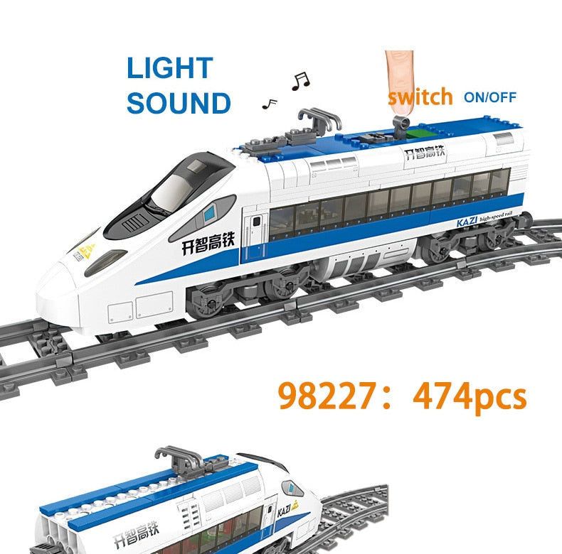 City Train Power Function Compatible All Brands high-tech Creative Building Blocks Bricks Tech Toys