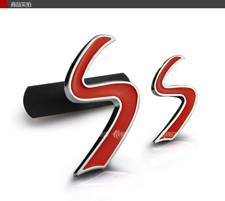 3d metal s front grille emblem for mini cooper r50 r52 r53 r56 r57 r58 r60 jcw grill badge car styling