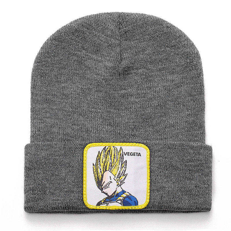 Anime Cartoon Beanie High Quality Cotton Beanies for Men Women Warm Knitted Winter Hat Fashion Solid Unisex Cap