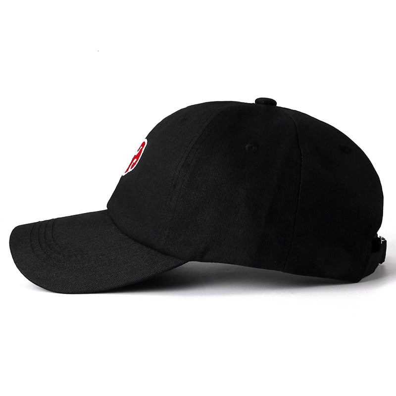anime dad hat naruto cotton cap japanese akatsuki logo embroidery baseball caps black snapback hat