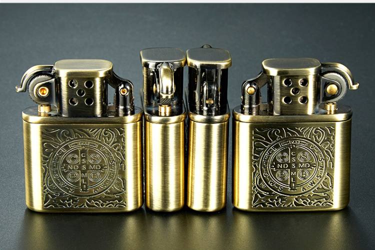 Copper Cigarette Lighter Gasoline Vintage Kerosene For Gas Lighter