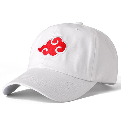 anime dad hat naruto cotton cap japanese akatsuki logo  embroidery baseball caps black snapback hat white