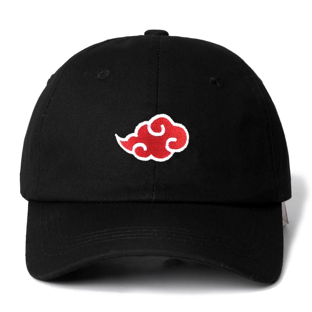 anime dad hat naruto cotton cap japanese akatsuki logo embroidery baseball caps black snapback hat