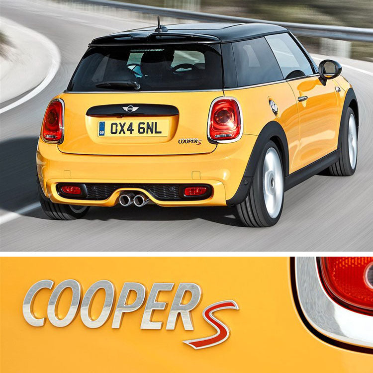 3d metal s front grille emblem for mini cooper r50 r52 r53 r56 r57 r58 r60 jcw grill badge car styling