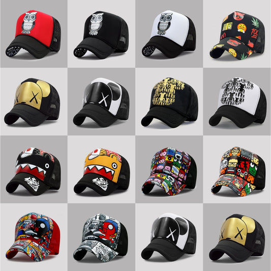 Hats Men Cool Hiphop Punk Rock Truck Cap Women Fashion Mesh Baseball Caps