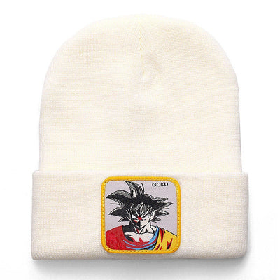 Anime Cartoon Beanie High Quality Cotton Beanies for Men Women Warm Knitted Winter Hat Fashion Solid Unisex Cap