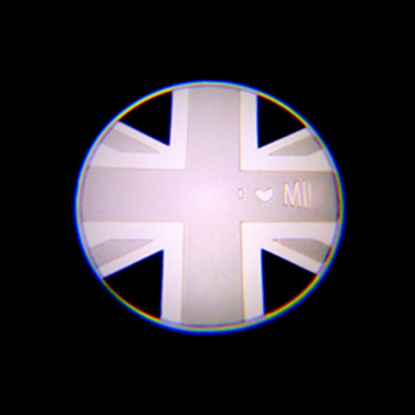 car door welcome light led mood projector auto logo for mini cooper 8000k white blue