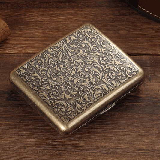 Cigarette Case with Gift Box for 20pcs Vintage Metal Cigarette Box