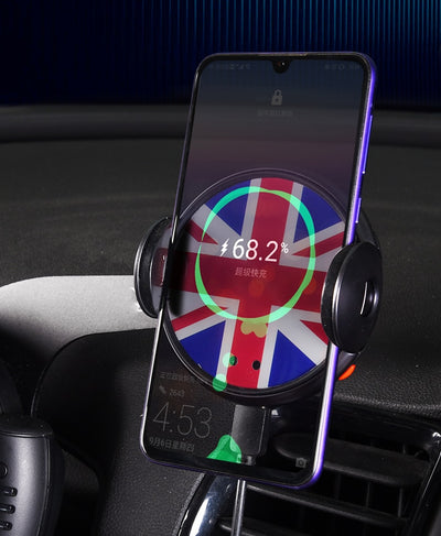 wireless charger car holder intelligent infrared mobile phone stand for mini cooper r60 r61 auto styling accessories